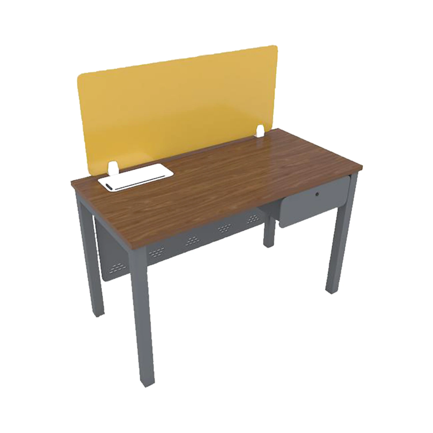 Max Green 205 Workstation in 25mm thick pre-laminated top — MS powder coated frame