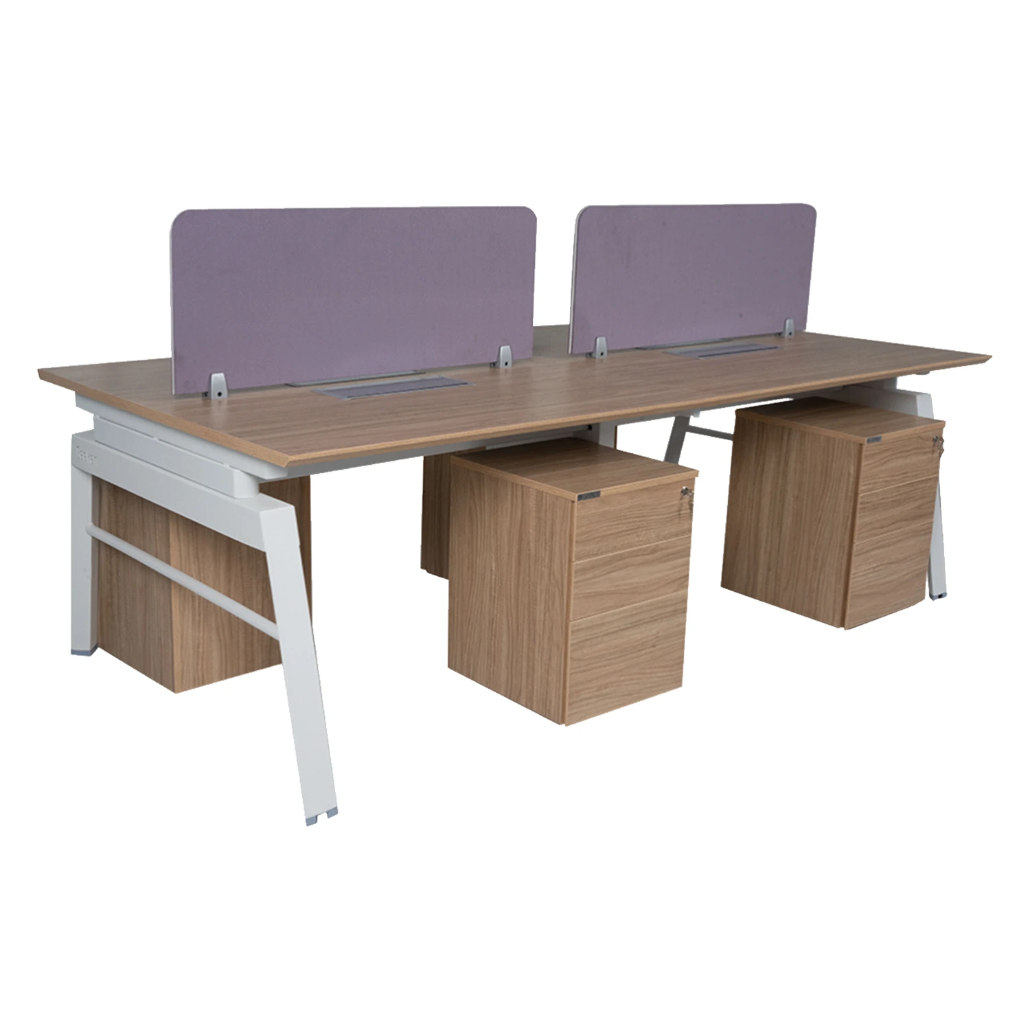 ProDesk Workstation in 25mm thick prelam particle board top with chamfer edge — Powder coated frame understructure