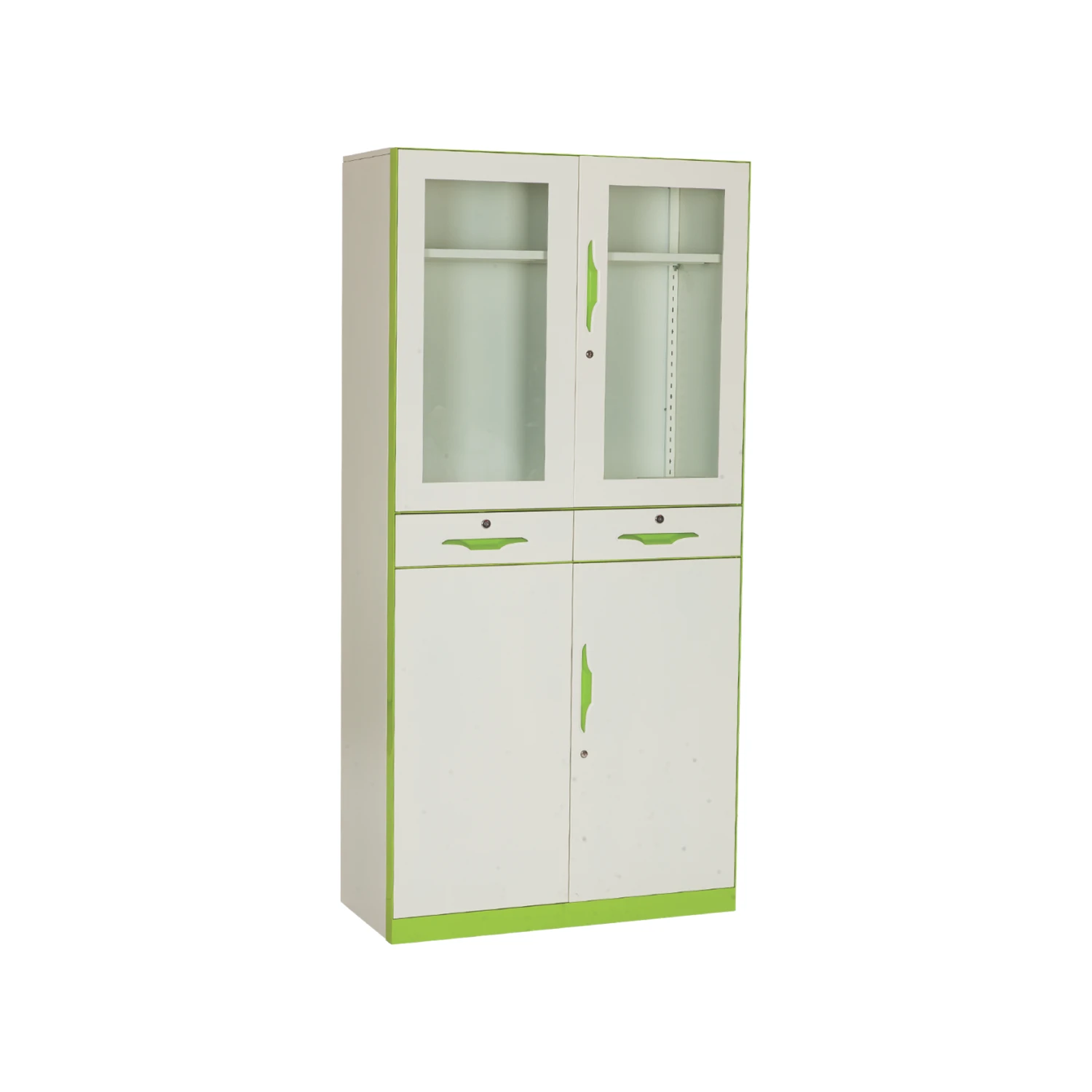 GMS 13 Metal Storage in steel with glass — Contact for finish options