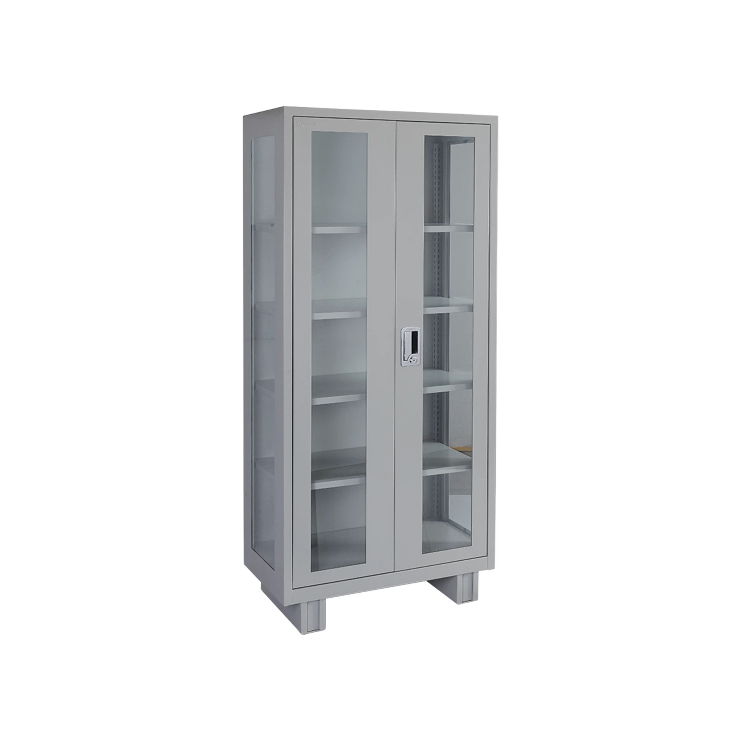 GMS 43 C Metal Storage in steel with glass — Contact for finish options