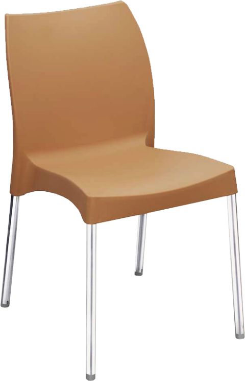 Mid Back Revolving Chair in mesh with nylon base — Black