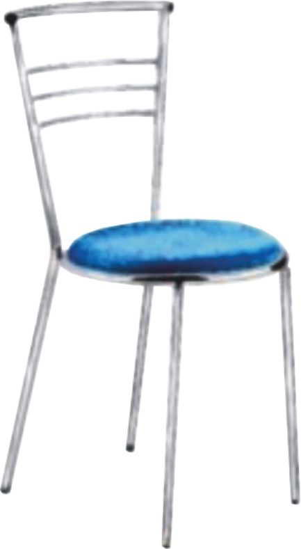 Steel Frame Cafe Chair in stainless steel with fibre shell — Stainless steel