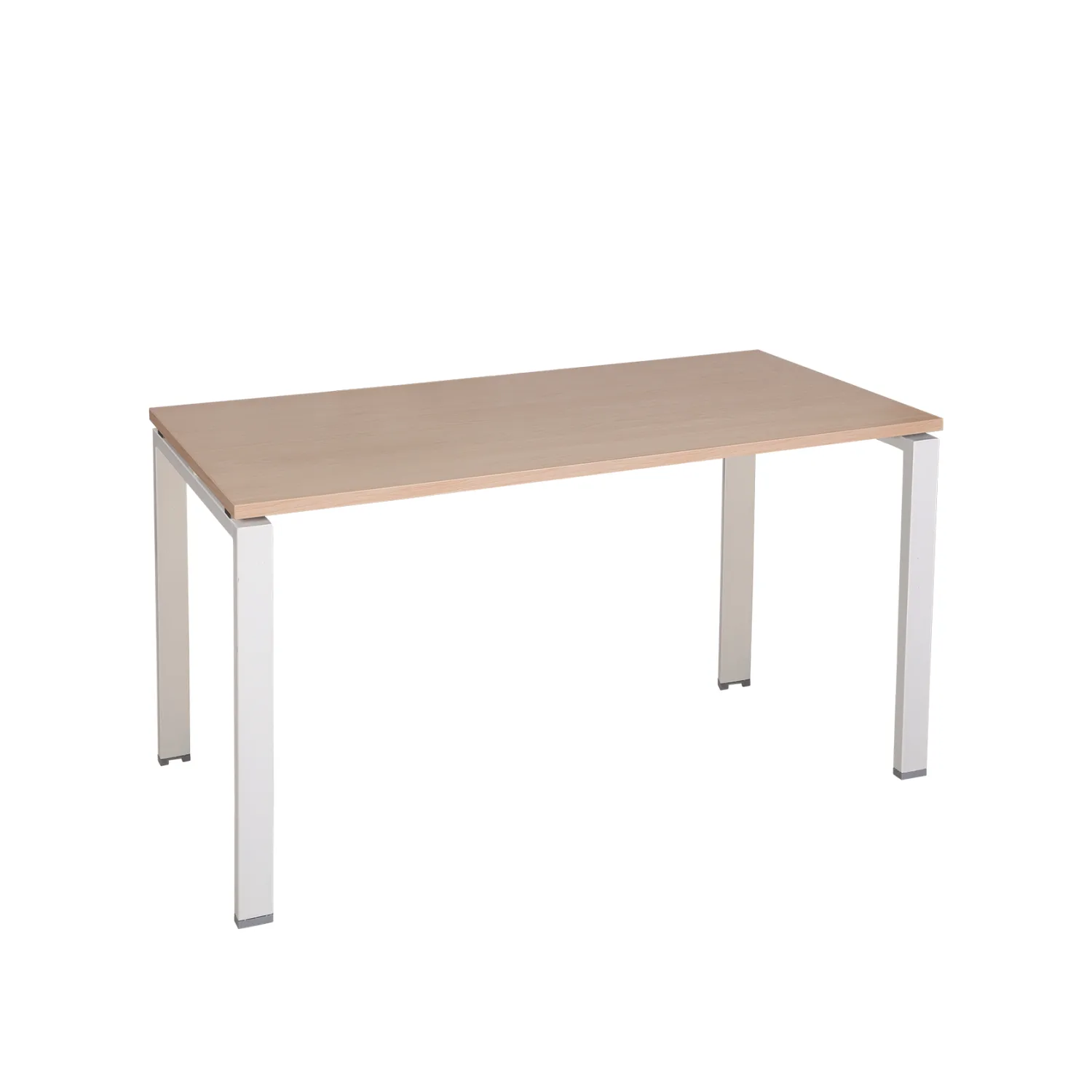 Numero 10 Office Desk in particle board top, ms powder coated legs — Powder coated
