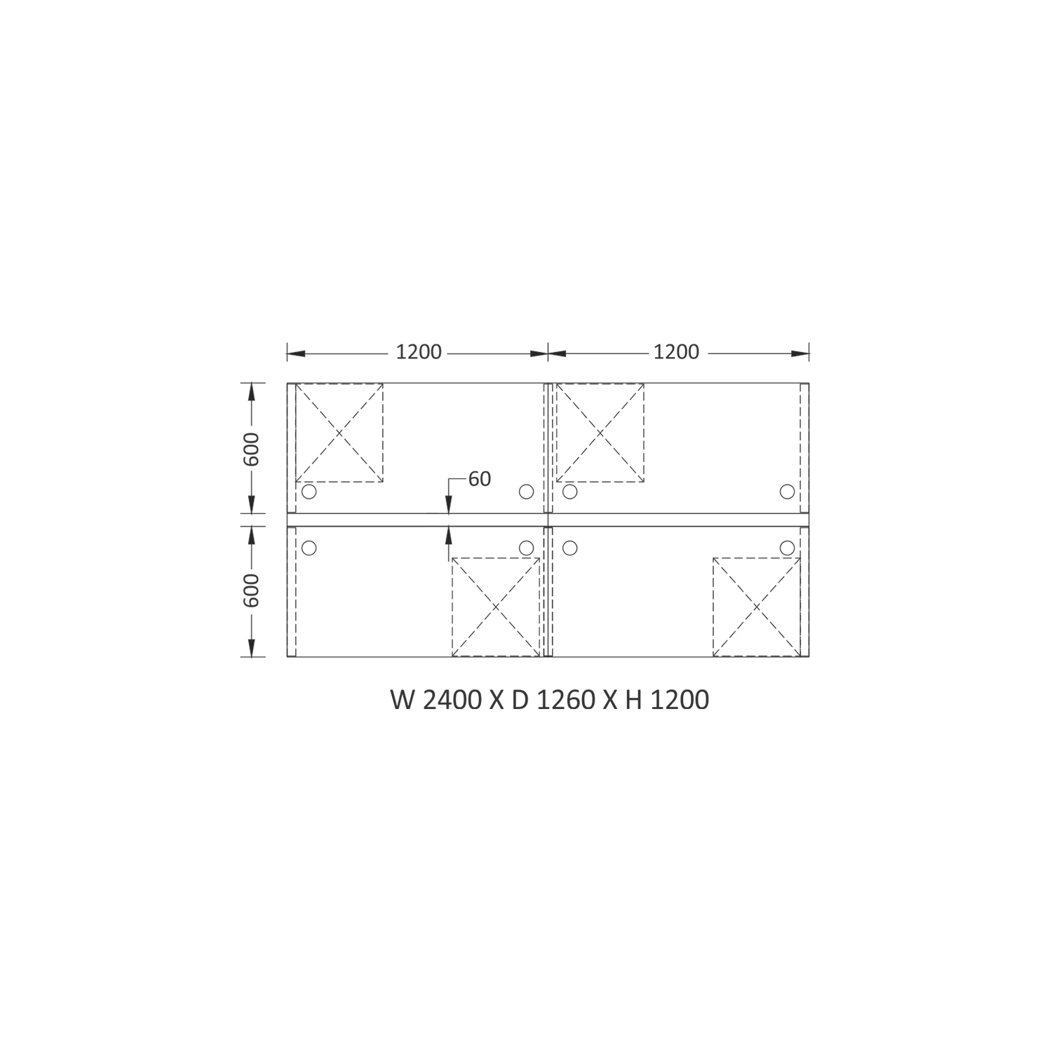 Dual 1 Workstation by Muddi Furniture thumbnail 2