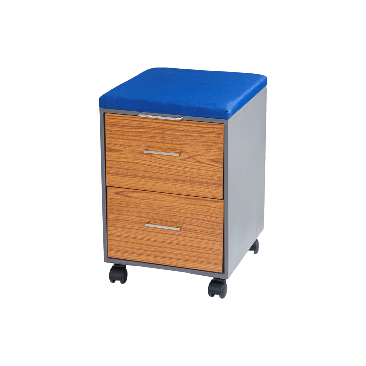GMS 31 Metal Storage in steel with wooden fascia — Contact for finish options